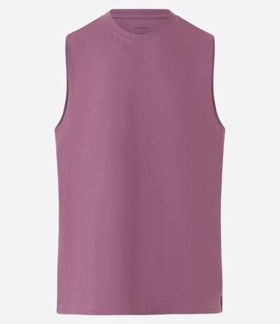 Musculosa en Algodón con Cuello Redondo y Tag en el Bajo 6