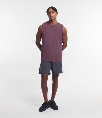 Musculosa en Algodón con Cuello Redondo y Tag en el Bajo 2