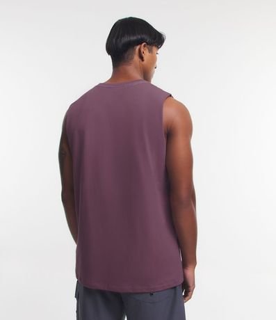 Musculosa en Algodón con Cuello Redondo y Tag en el Bajo 3