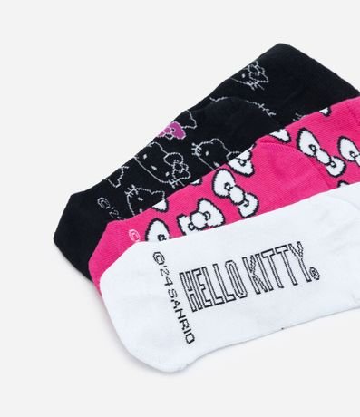 Kit 03 Medias Infantiles con Estampa Hello Kitty - Talle 19 al 34 4