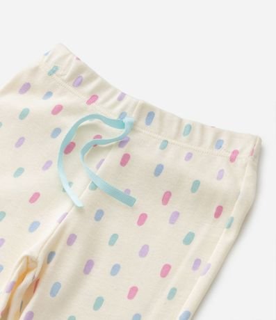 Pijama Infantil en Rib de Lunares con Mariposa Brillosa - Talle 1 a 4 años 4