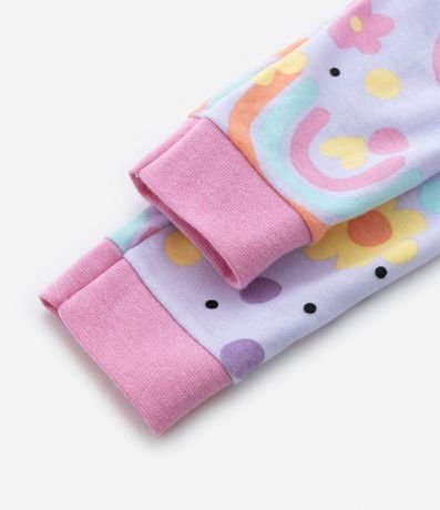 Pijama Infantil Largo con Estampa de Arcoiris - Talle 2 a 4 años 3
