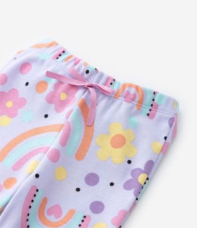 Pijama Infantil Largo con Estampa de Arcoiris - Talle 2 a 4 años 4