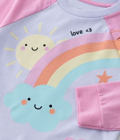 Pijama Infantil Largo con Estampa de Arcoiris - Talle 2 a 4 años 5
