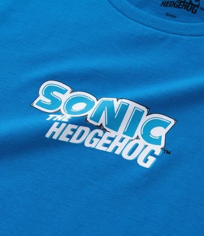 Pijama Corto Infantil en Algodón Estampa Sonic - Talle 5 a 14 años 5