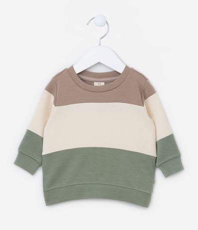 Buzo Infantil en Modal con Recortes - Talle 0 a 18 meses