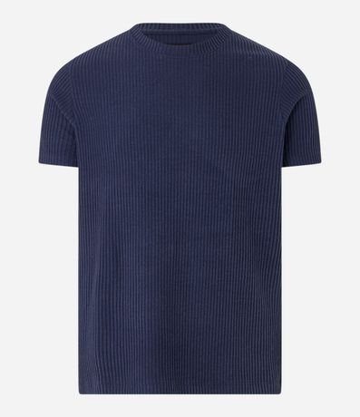 Remera en Rib con Textura Atercipelada 5