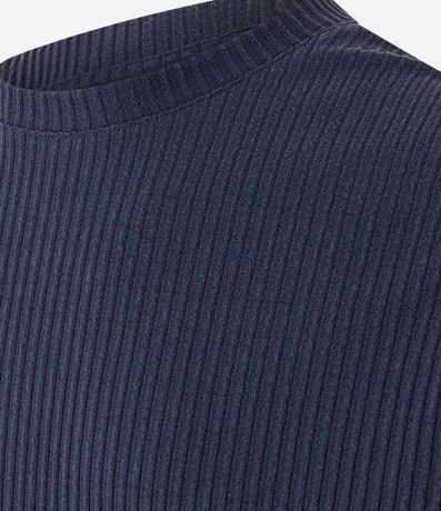 Remera en Rib con Textura Atercipelada 8