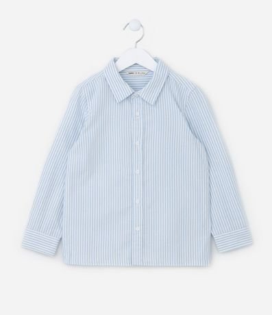 Camisa Infantil en Oxford Rayada - Talle 5 a 14 años