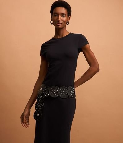 Vestido Largo en Algodón con Manga Corta 2