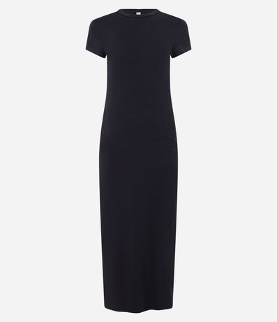 Vestido Largo en Algodón con Manga Corta 6