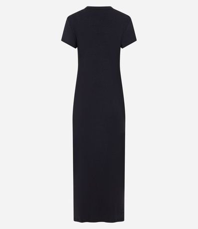 Vestido Largo en Algodón con Manga Corta 7