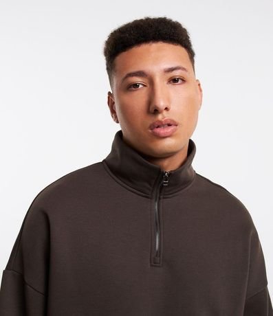 Buzo Ballon en Algodón con Forro Fleece y Cremallera en el Cuello 4