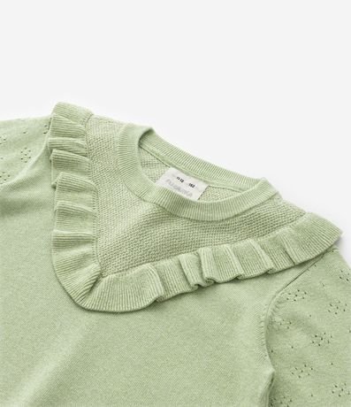 Suéter Infantil con Volados e Hilo Brillante - Talle 5 a 14 años 6