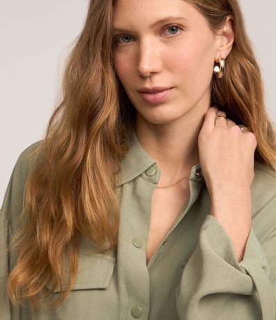 Parka Utilitaria en Viscosa con Cinturón Hebilla y Botones 6