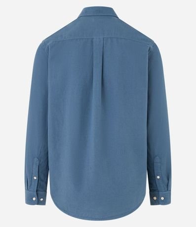 Camisa Regular en Oxford con Bolsillo Delantero 7