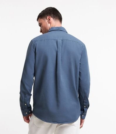 Camisa Regular en Oxford con Bolsillo Delantero 4