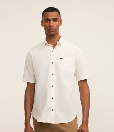 Camisa Relaxed en Cáñamo con Bolsillo