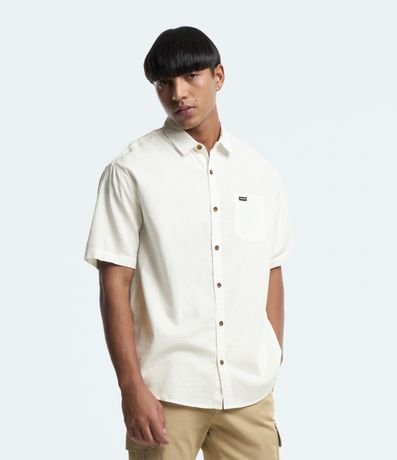 Camisa Relaxed en Cáñamo con Bolsillo 3
