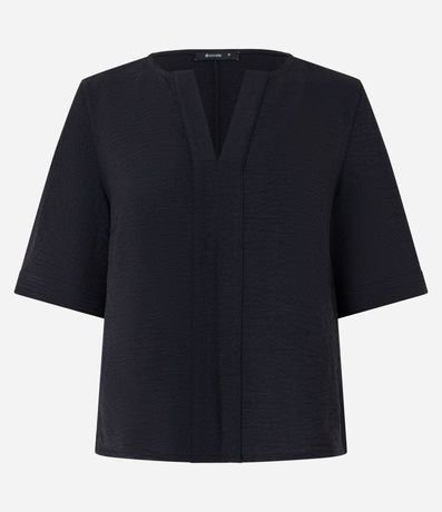 Blusa con Efecto Airflow con Escote en V Despuntado 5