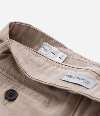 Bermuda Infantil en Sarga con Cinturón - Talle 1 a 4 años 7
