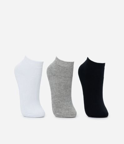 Kit 03 Pares de Medias Infantiles Toalla - Talle 19 a 34 años 2