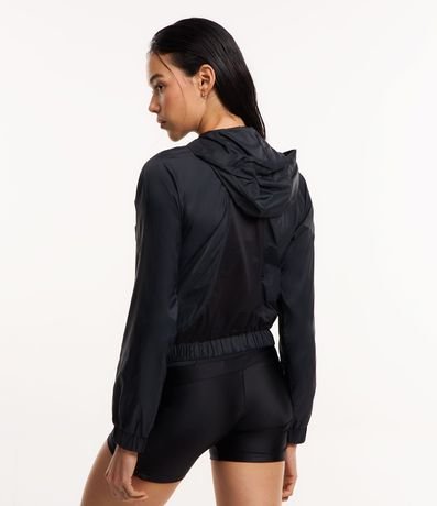 Campera Rompeviento Deportiva en Poliamida con Cierre en Cremallera 3