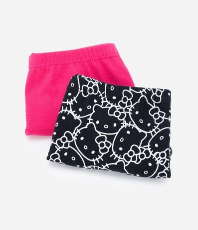 Kit 02 Bombachas Boxer infantiles en Algodón con Estampado Hello Kitty - Talle 4 al 12 años 3