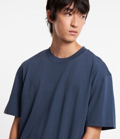 Remera Relaxed en Algodón con Efecto Grueso 4
