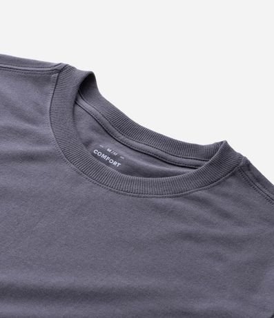 Remera Comfort Básica en Media Malla con Textura y Manga Corta 8
