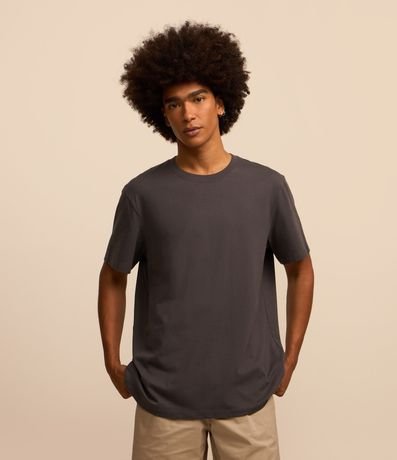 Remera Comfort Básica en Tejido Texturizado 2