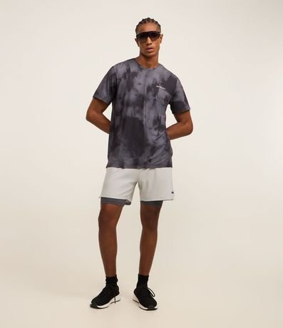 Bermuda Deportiva con Short de Compresión