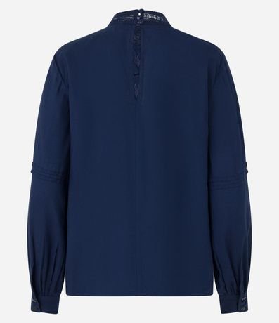 Blusa Bata en Viscosa con Detalles Delanteros 8