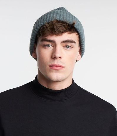 Gorro Básico Acanalado Plegado