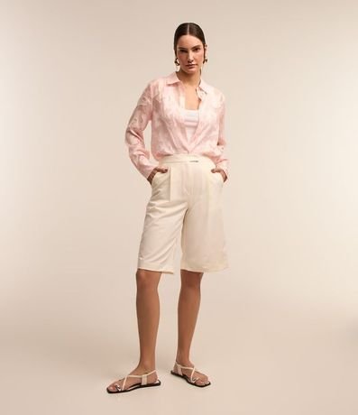 Camisa en Chiffon con Textura en Relieve 2