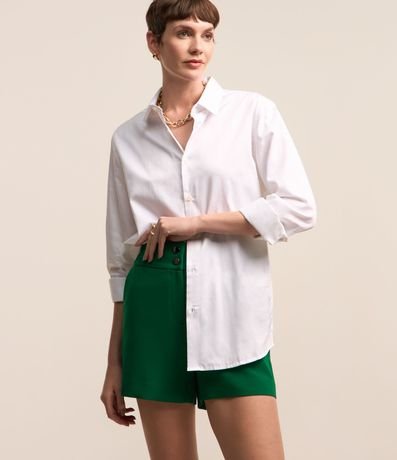 Short Sastre con Cintura Elástica y Abotonado Doble 3