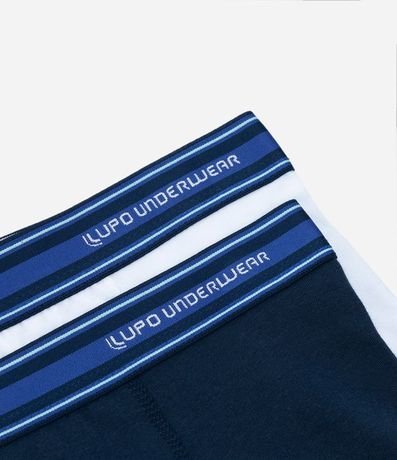 Kit 02 Calzoncillo Boxer Infantil en Algodón con Cintura Elástica Lupo - Talle P al GG 3