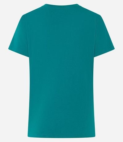 Blusa Alargada Básica en Algodón con Cuello Redondo y Manga Corta 7