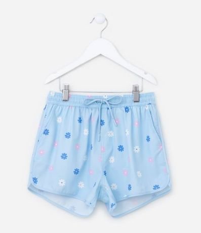 Short Runner Infantil con Estampa Floral - Talle 5 a 14 años