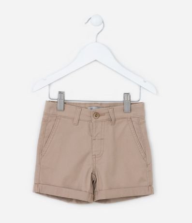 Bermuda Infantil con Bolsillo Cuchilla y Bajo Plegado - Talle 1 a 5 años