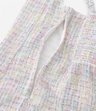 Vestido Infantil en Tweed con Breteles - Talle 5 a 14 años 6