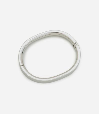 Pulsera Rígida Oval en Metal