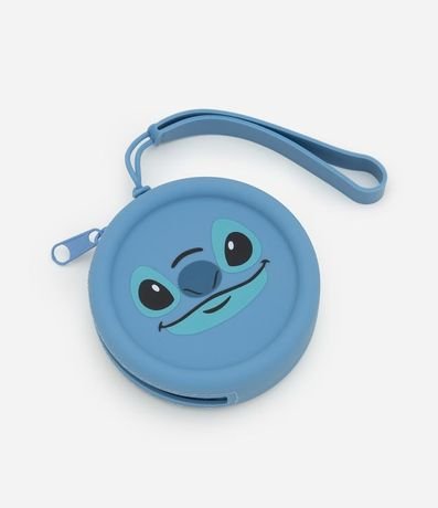 Neceser Porta Monedas en Silicone Estampa Carita de Stitch