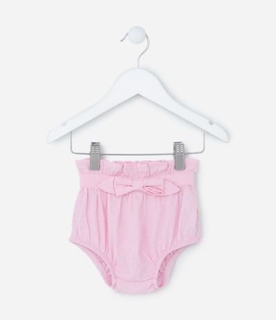 Short Infantil Cobre Fralda con Volado y Lazo -Talle 3 a 18 meses 1