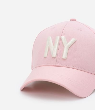 Gorra Ala Curva de Algodón Bordado New York 7