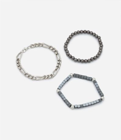 Kit 03 Pulseras en Metal con Modelos Surtidos 2