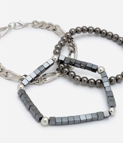 Kit 03 Pulseras en Metal con Modelos Surtidos 3