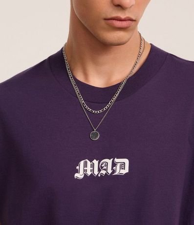 Kit 02 Collares en Metal con Cadena y Colgante Efecto Mármol 4