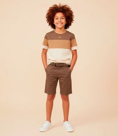 Remera Infantil con Estampa California y Recortes Texturizados - Talle 5 a 14 años