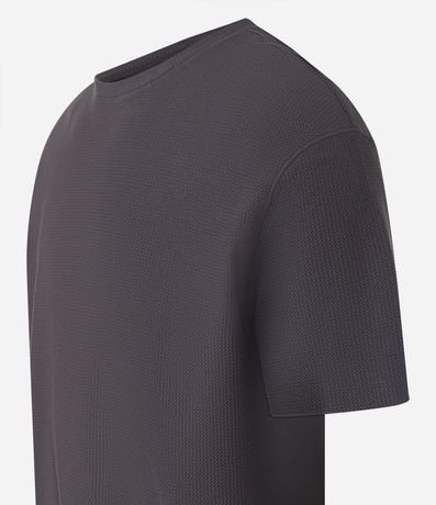 Remera en Algodón con Textura Chevron 6